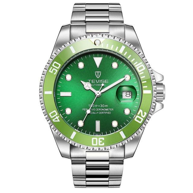 Fashion Brand Green Water Ghost Men Stailness steel Automatic Mechanical/Quartz Watch (2U84)