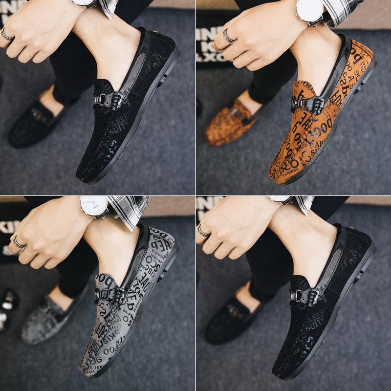 Fashion Brand Men Loafers Suede Men's Casual Shoes - Personalized Wild Lazy Shoes Soft Bottom Driving Shoes (MSC2)(MSC7)