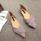 Fashion Flats Women Shoes - Boat Shoes - Pointed Toe Casual Slip-on Elegant Footwear (D40)(FS)(SH1)