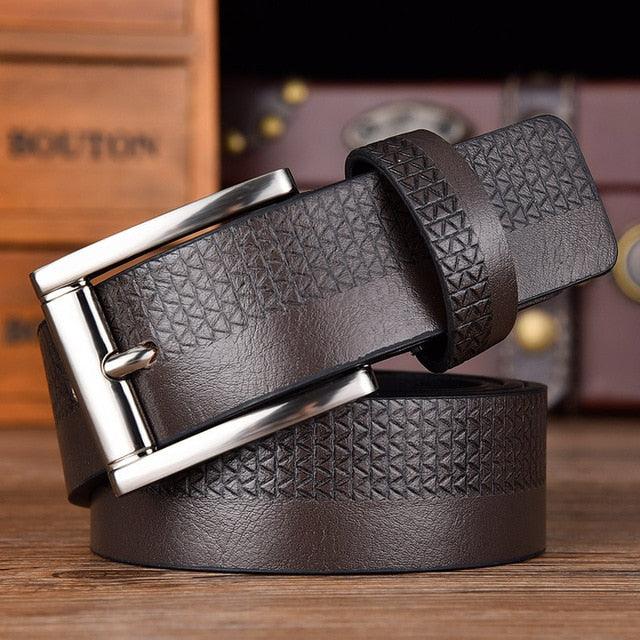 Fashion Luxury Genuine Leather Belt Man Real Leather Casual Belts for Men  Brown/Coffee Belts Ceinture Homme Pin Buckle Belt | Wish