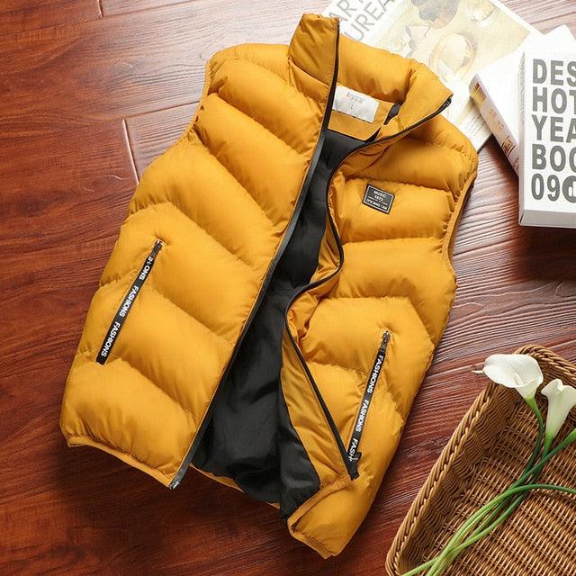 Fashion Men's Jacket Sleeveless Vest - Spring Thermal Soft Vests Casual Coats (T3M)