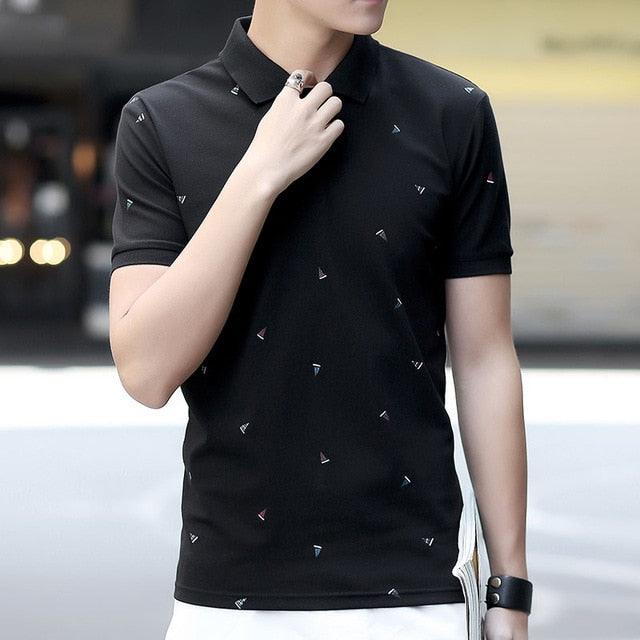Fashion New Summer Men Shirts - Slim Fit Printing Casual Short Sleeve Cotton Tops (TM8)(F8)