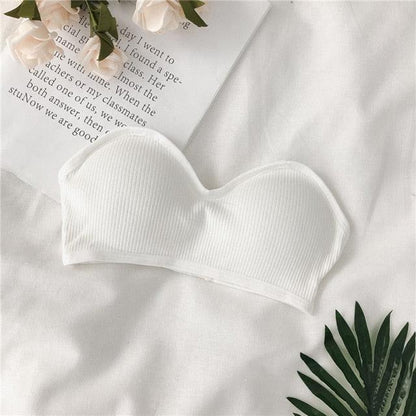 Fashion New Women's Thread Beauty Back Tube Top Bras - Color Invisible Shoulder Strap Tube Top - Comfortable Underwear (1U27)
