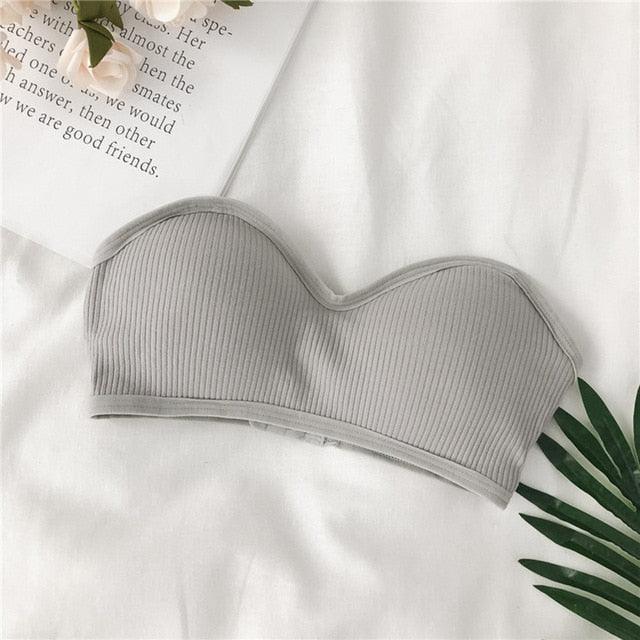 Fashion New Women's Thread Beauty Back Tube Top Bras - Color Invisible Shoulder Strap Tube Top - Comfortable Underwear (1U27)