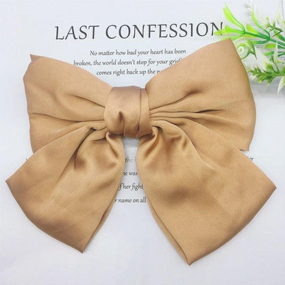 Fashion Ribbon Big Large Bow Hairpin - Women Hair Clip - New Cute Barrette (1U88)