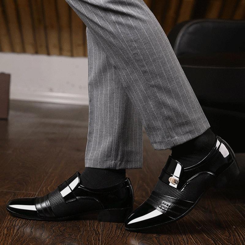 Fashion Slip On Men Formal Shoes - Men Classic Leather Office Shoes (MSF3)(F14)