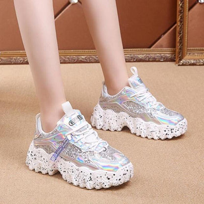 Amazing Trending Sneakers - Bling PU Shoes - Great To Shine (D41)(D12)(BWS7)(MSC3)(WO4)(MCM)