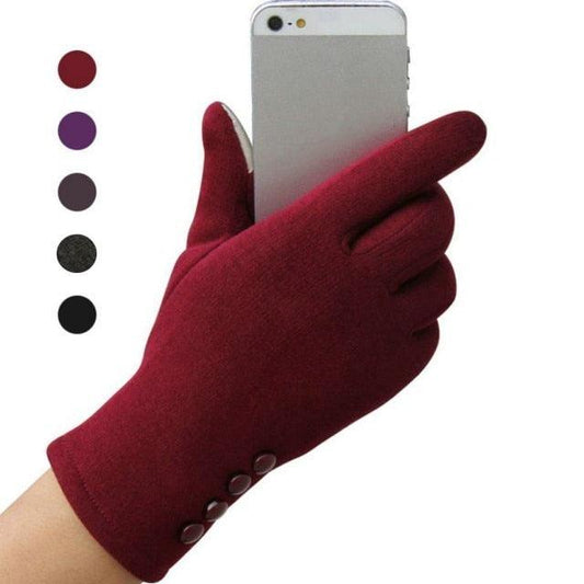 Fashion Women's Gloves - Winter Outdoor Sport Warm Solid High Quality Gloves (3U87)