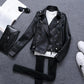 New Spring Autumn Women Short Faux PU Jacket - Slim Fashion Outwear - Leather Jacket Casual Coat (TB8B)