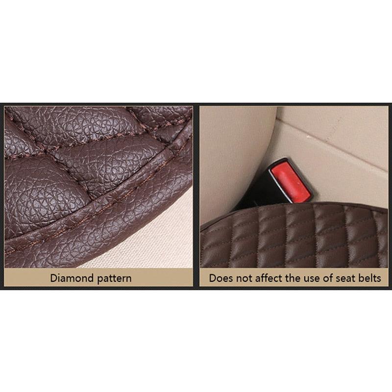 Flash Mat Universal Leather Car Seat Covers - Fit 98% Car Models (7WH1)