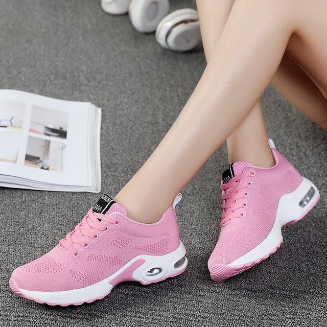 Trending Women Flat Sneakers - Breathable Light Casual Shoes - 5 Colors (BWS7)(CD)(F41)(F42)