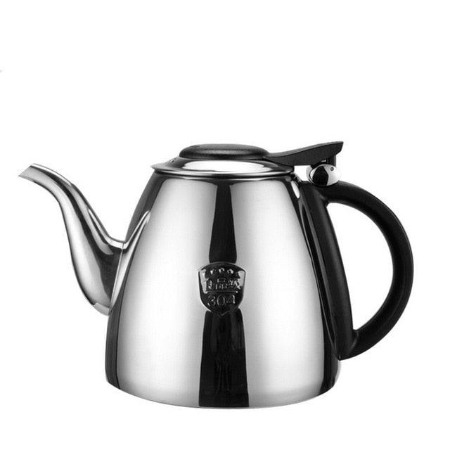 Food Grade 304 Stainless Steel Water Kettle - Thicker Induction Cooker Tea Kettle Creative Tea Pot For Home Office 1.2L/1.5L (3H1)