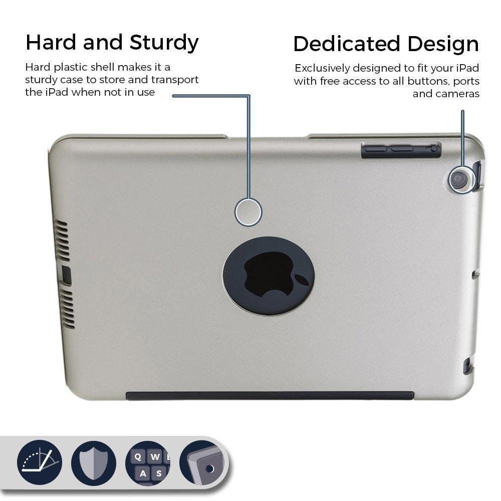 Trending ipad Mini2 Case - Wireless Bluetooth Keyboard For iPad Mini 1 2 3 Full Body Protective Portable Keyboard (D47)(TLC3)