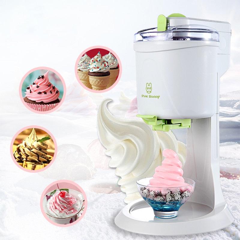 Fully Automatic Ice Cream Machine - Mini Household Fruit Yogurt Sweet Tube Electric DIY Kitchen (H9)(1U59)