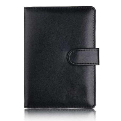 Function PU Leather Men Passport Card Holder - Travel Accessories Cover Storage Organizer ID Wallet (D79)(LT8)
