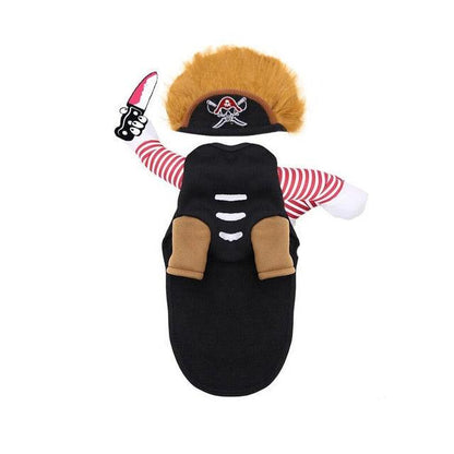 Funny Dog Clothes - Pirate Cosplay Costume Halloween Christmas Comical Clothing With Caps (D69)(W7)(W4)
