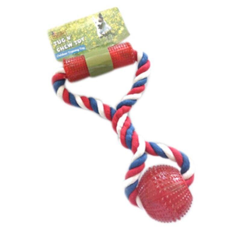 Funny Pet Supply Dog Toys - Dogs Chew Teeth Clean Outdoor Fun Playing Red Rope Ball (6W2)(7W2)(2W3)(F73)