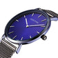 Top Luxury Brand Quartz watch - Men Black Casual Stainless Steel Mesh Strap Clock (1U84)