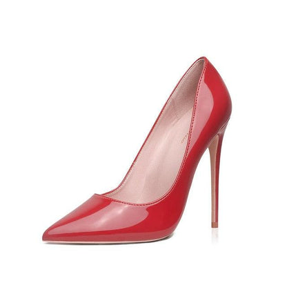Gorgeous Women Pumps - Red Lacquer Patent Leather High Heels Shoes (SH1)(CD)(WO2)(F37)(F36)(F42)