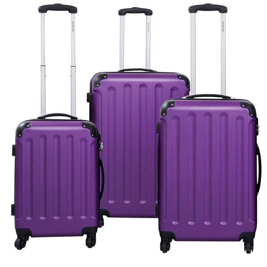 Trending 3 pcs Luggage Set - Travel Trolley Suitcase With Durable Multi-directional Wheels (1U78)(LT1)(LT2)(F78)