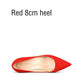 Women's Pumps Flock 4 Colors Pointed Toe - High Heels Dress Pump - Classic Fashion (SH1)(WO2)(CD)