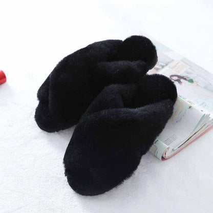 Great 100% Natural Sheepskin Fur Slippers - Fashion Female Winter Slippers (SS4)(SS2)