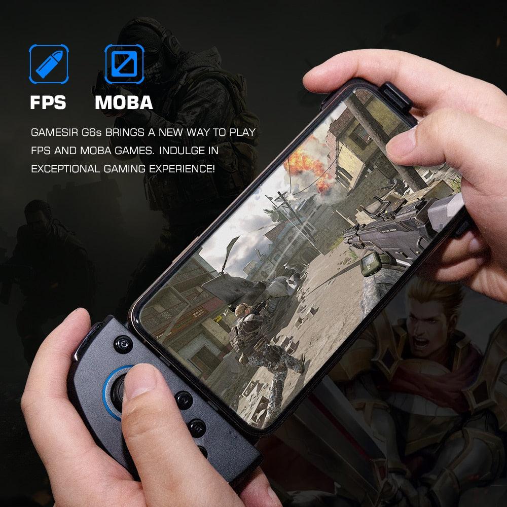 G6s Mobile Gaming Touch Bluetooth Wireless Controller for Android Phone PUBG Mobile, Call of Duty, Mobile Legends (RG)(1U55)