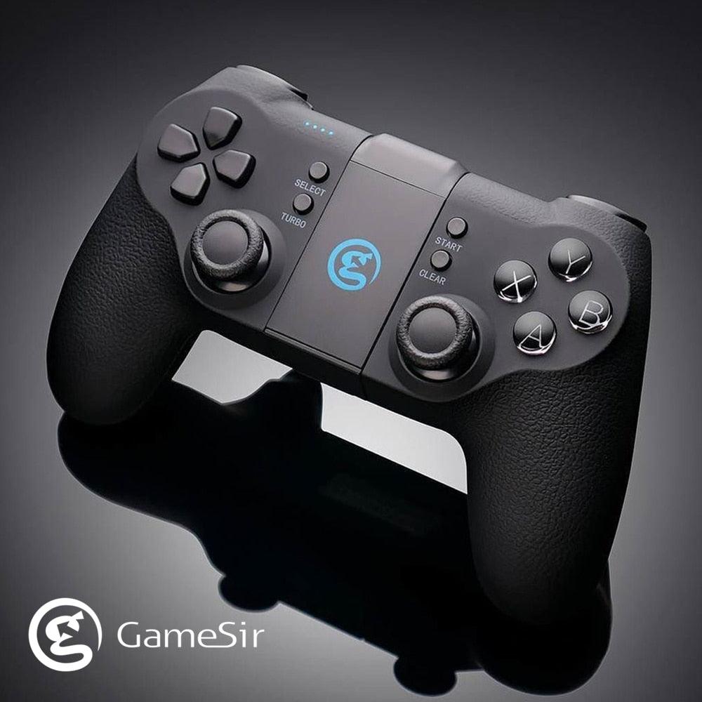 Bluetooth Wireless Game Controller Gamepad for Android Phone / Windows PC / SteamOS PUBG Call of Duty Joystick (D55)(RG)(1U55)