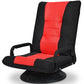 Gaming Floor Chair Folding Lazy Sofa 6-Position Adjustable Swivel w/Armrest (D67)(FW2)(1U67)