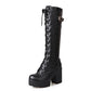 Hot Sale Spring Autumn Lacing Knee High Boots - Women Fashion Heel (BB3)(BB5)(BB2)(CD)