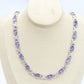 Beautiful Geometric White Zircon Silver Color Necklace - Women Bridal Jewelry (D81)(5JW)