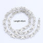Beautiful Geometric White Zircon Silver Color Necklace - Women Bridal Jewelry (D81)(5JW)