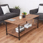 2 Tier Coffee Accent End Table Sofa Side Living Room Furniture W/Storage shelf Home Furniture (D67)(FW1)(1U67)