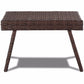Folding PE Rattan Side Coffee Table Patio Garden Outdoor Furniture Brown NEW Home Furniture (D67)(FW1)(1U67)