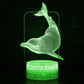 Great Gift Dolphin Pattern 3D LED Night Light Fashion - 7 16 Color Change LED Table Desk Lamp (LL4)1