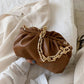Gold Chain PU Leather Bag - Women's Summer Armpit Shoulder Handbags (WH2)(WH6)