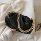 Gold Chain PU Leather Bag - Women's Summer Armpit Shoulder Handbags (WH2)(WH6)
