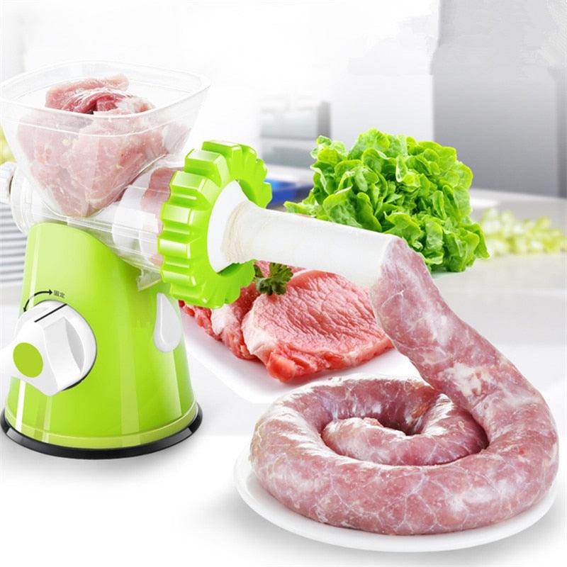 Handheld Manual Meat Grinder Sausage Stuffer Food Processor