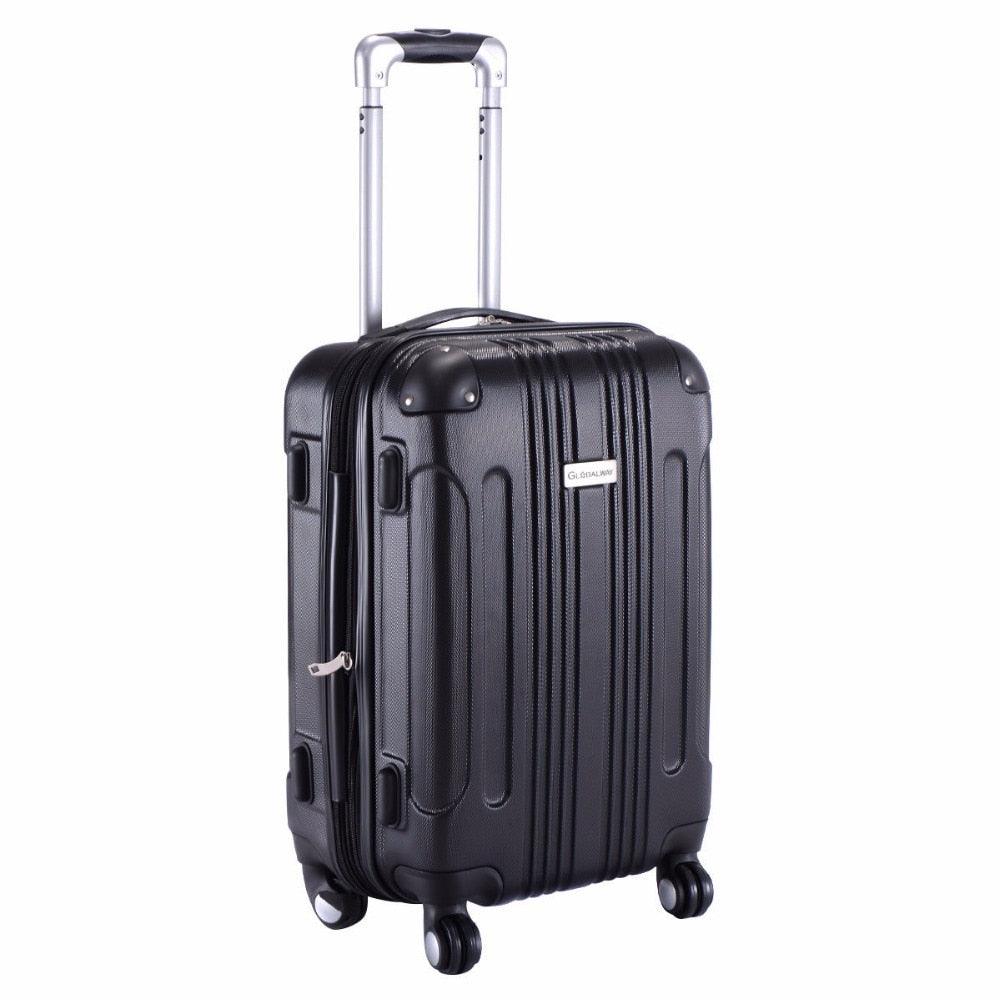 20" ABS Luggage Bag Rolling Trolley travel Suitcase - Portable Carry on Luggage Waterproof (LT1)(1U78)