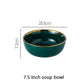 Green Ceramic Gold Plate - Steak Food Inlay Plate - Nordic Style Tableware Bowl Dessert Dish Dinner Dish (AK7)