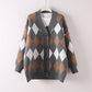 Great Women Winter Sweaters & Cardigans - V neck Button Up Warm Thick Knit Jacket - Long Jumpers (D20)(TP4)(TB8C)