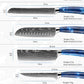 New Japanese Kitchen Knives Laser Damascus Pattern Chef Knife Sharp Santoku Cleaver Slicing Utility Knives Tool (AK5)(1U61)