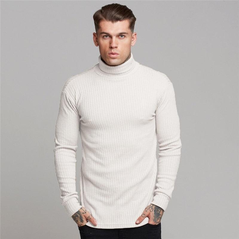New Fashion Winter Hooded Sweater - Men Warm Turtleneck - Mens Sweaters - Slim Fit Pullover Men Classic Sweaters (TM5)(CC1)(1U100)(TM7)(1U101)(1U100)