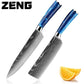 New Japanese Kitchen Knives Laser Damascus Pattern Chef Knife Sharp Santoku Cleaver Slicing Utility Knives Tool (AK5)(1U61)