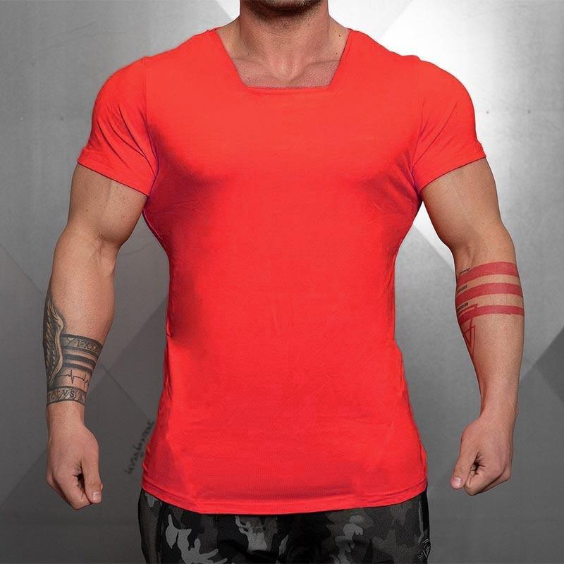 Top Brand Solid Clothing Gyms t-shirt - Mens Fitness Tight t-shirt Cotton Slim fit t shirt men Bodybuilding Summer (TM8)(1U8)(TM7)(1U101)(1U100)