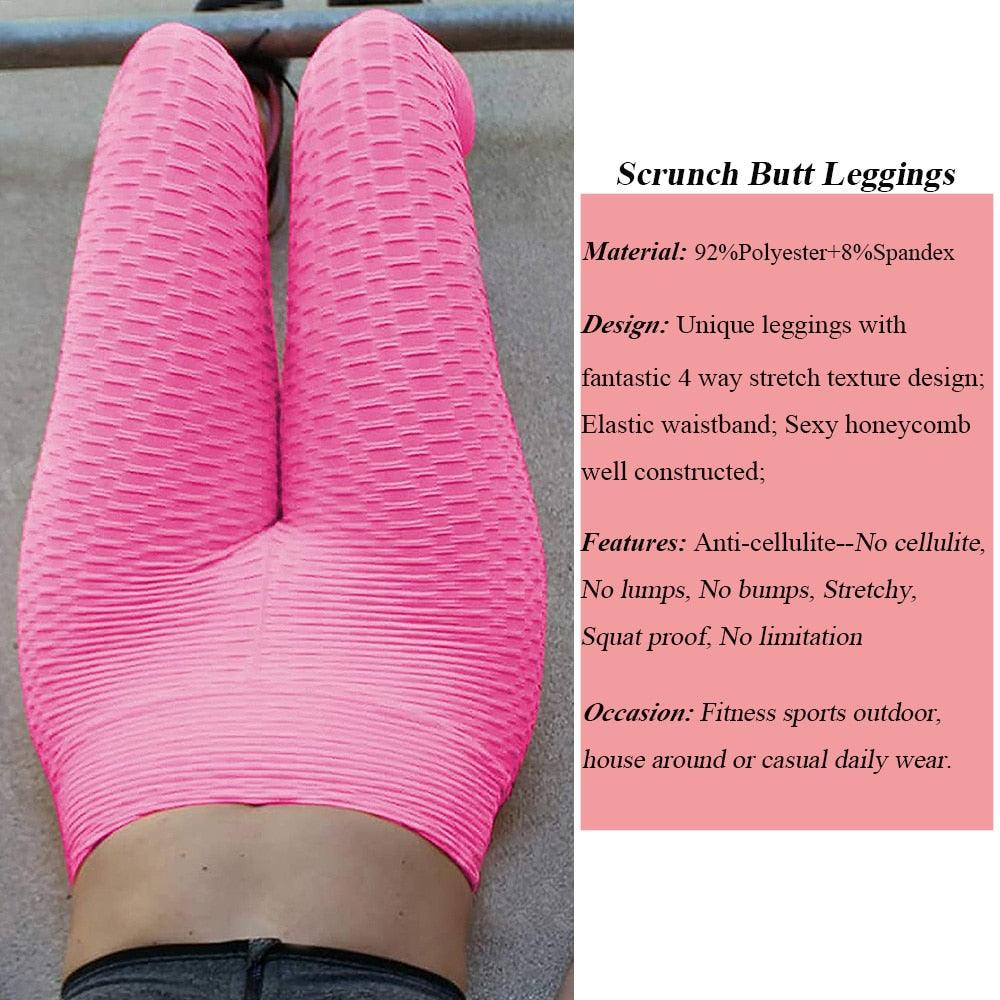 Gorgeous Push Up Leggings Women High Waist Leggings - Sport Women Fitness - Tummy Control Stretchy Workout Legging Sexy Booty Capris Mujer (2U24)(BAP)(TBL)