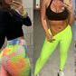Cute Scrunch Back Fitness Leggings Hips Up Booty Workout Pants - Womens Gym Activewear For Fitness High Waist Long Pant Leggins Mujer (2U24)(BAP)(TBL)