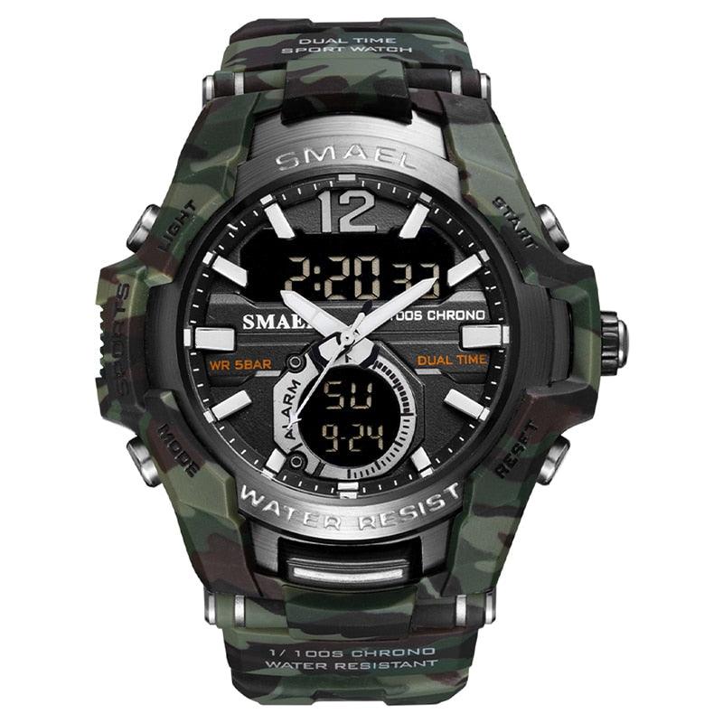 Men Watches - Sport Watch Waterproof 50M Wristwatch Relogio Masculino Militar 1805 Men's Clock (MA9)(RW)(1U84)