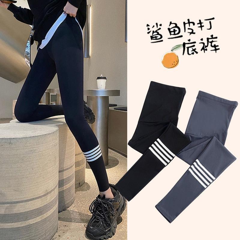 Epic Autumn Fashion Maternity Skinny Legging - Sports Casual Fit Yoga Belly Pants Clothes for Pregnant Women Chic Pregnancy (2Z7)(7Z2)(1U4)
