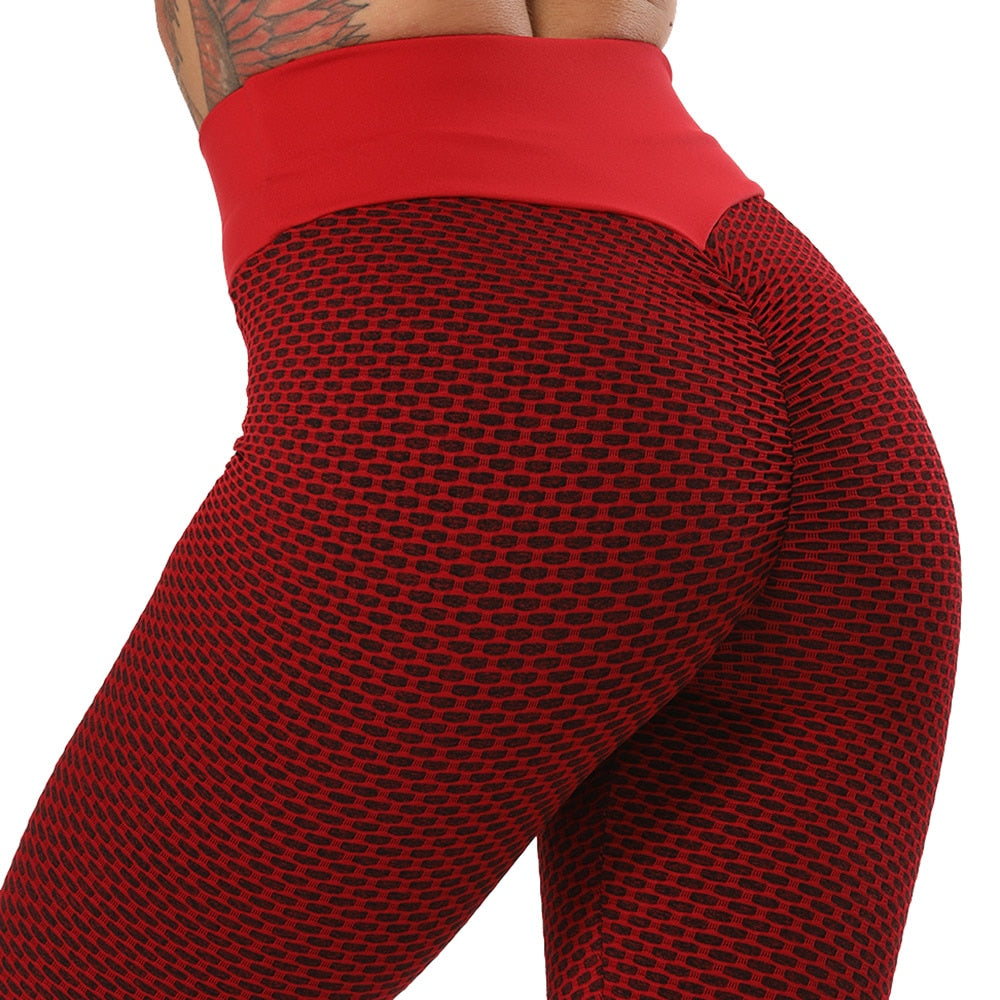 Push-Up Leggings-Red. BrazilActiv Womens' Gym ApparelBrazilActiv